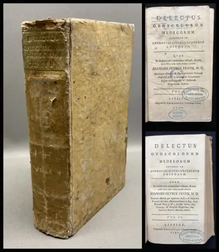 Frank  Delectus Opusculorum Medicorum Antehacin Bd.1-2 (von 12) 1791