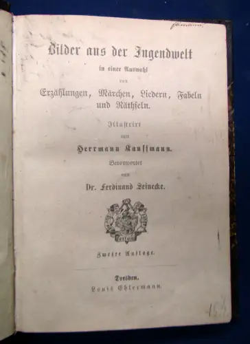 Steinecke Bilder aus der Jugendwelt um 1860 Märchen Erzählungen Fabeln sf