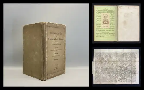 Brokk Topogr. Plan der Umgegend von Dresden und der Sächs. Schweiz 1854 Guide