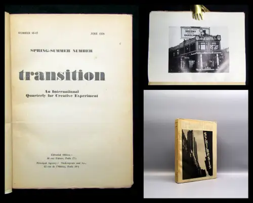 Jolas Spring-Summer Number 16-17 Transition Quarterly  creative Experiment 1929