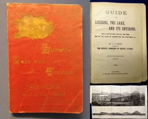 Heer Guide to Lucerne, The Lake, and its Environs 1898 Guide Illustrations js