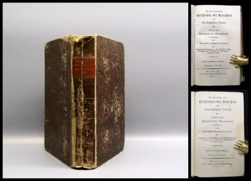 Goldsmith Geschichte der Griechen 1827 2 Bände in 1 Gesellschaft Geschichte