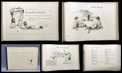 Kriesel  Kinderturnen. Eine Übungssammlung in Bildern 1955 Sport Gymnastik