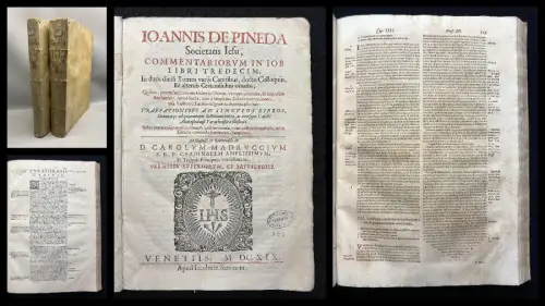 Pineda Ioannis Pineda Societatis Iesu Commentariorum in Iob libri tredecim 2 Bde