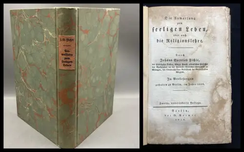 Die Anweisung zum seeligen Leben, oder auch die Religionslehre.  1828 Theologie