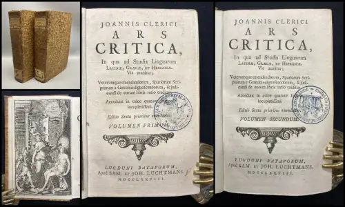 Clericus, Joannes Ars Critica In Qua Ad Studia Linguarum [...] 2 Tle. in 2 Bde.