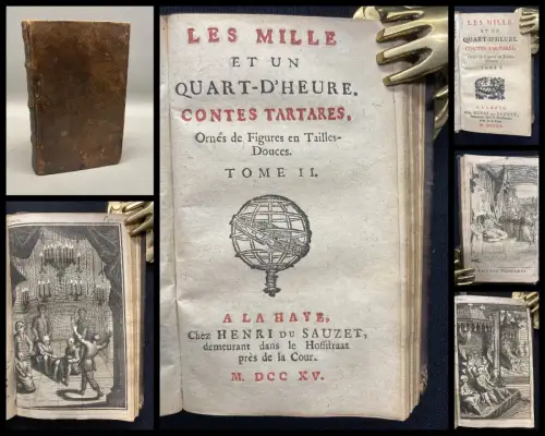 Gueulette Les mille et un Quart-d`Heure. Contes tartares. 2 Bde.(v.4)selten EA