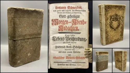 Schmolcken, Benjamin Gott- geheiligte Morgen- und Abend- Andachten. Samt...1761