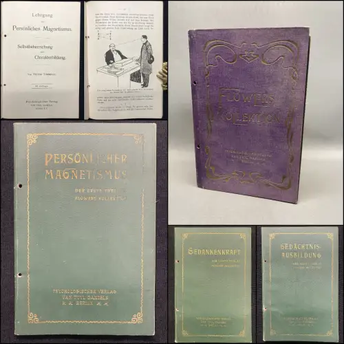 Atkinson, William Walker Flowers Kollektion 4 Bde. in 1 Gedankenkraft,Hypnose...