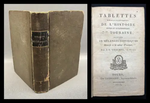 Chalmel, Jean Louis Tablettes Chronologiques De L`Histoire Civile Et Ecclesiasti