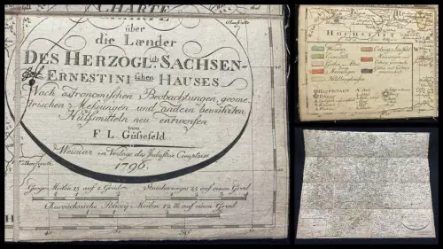 Gülsefeld, F. L. Charte über die Laender Des Herzoglich Sachsen- Ernestinischen