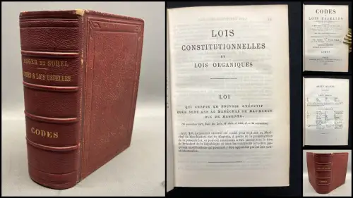 Roger Roger Aug., Sorel Alex. Codes Et Lois Useuelles Classees Par Ordre Alphabe