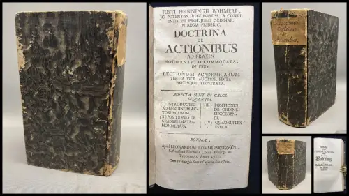 Doctrina De Actionibus Ad Praxcin Hodiernam Accomodata in Usum. 1733
