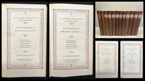 Casanova, Giacomo Geschichte Meines Lebens 12 Bde. 1983, 84, 85, 86, 87, 88