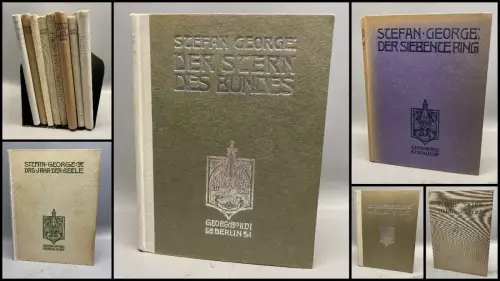 George, Stefan Stefan George 8 Bde. 1920, 21, 22, 23, 33 Erzählungen Dichtungen