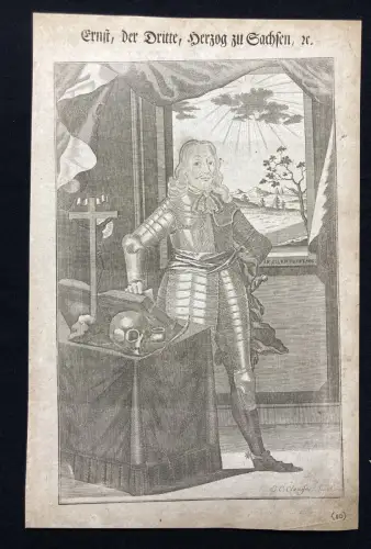 Kupferstich aus Kurfürstentitel Ernst, der Dritte, Herzog zu Sachsen