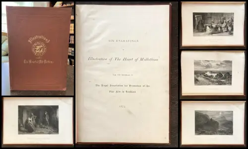 Six Engravings in illustration of the Heart of Midlothian, for the Members of...