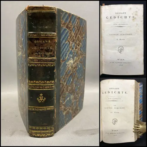 Schubart, Ludwig Ossians Gedichte. 2 Bde. in 1 Buch 1808 Erzählungen