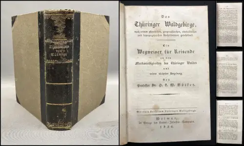 Völker Das Thüringer Waldgebirge, nach seinen physischen geographischen...selten