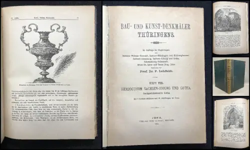 Lehfeldt Bau-und Kunstdenkmäler Thüringens Heft 8 1891 Lichtdruck Ortskunde