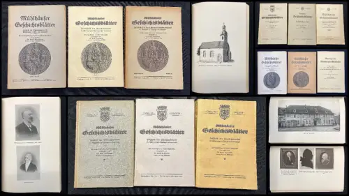 Mühlhäuser Geschichtsblätter Jahrgänge 1924- 1939 in 12 Bde. Thüringen
