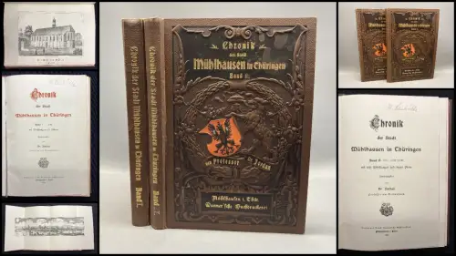 Jordan, Dr. Chronik der Stadt Mühlhausen in Thüringen. Bd.1 und 2( von 4) 1900