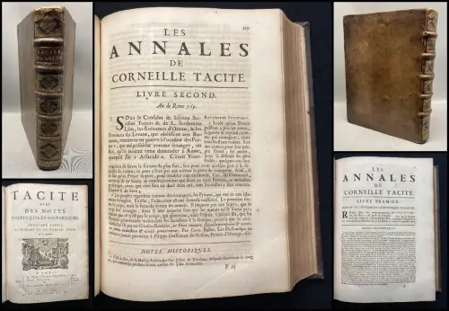 Tacite avec Des Notes Politiques Et Historiques. 1 Bd.(von 2) erste 6 Teile 1690