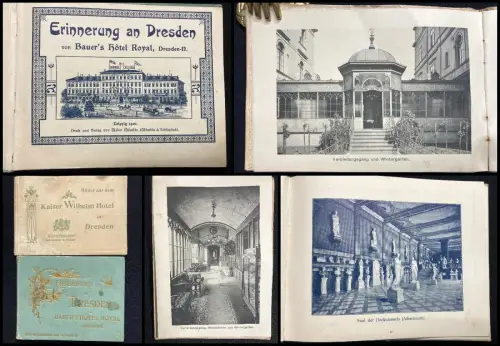 Erinnerung an Dresden von Bauers Hotel Royal, Dresden Antonstraße 1901 Saxonica