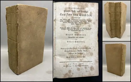 Schumann Zeitungs-Lexikon von Sachsen 8. und letzter Band Lüttdorf bis Zwuschen