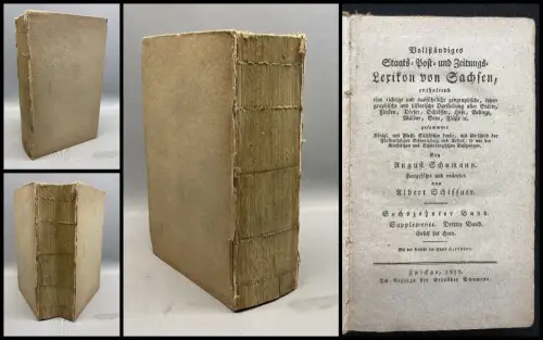 Vollständiges Staats-Post- und Zeitungs-Lexikon von Sachsen 16.Bd. apart 1828