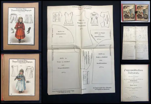 Lucas Eine Puppengeschichte. Zugleich eine Anleitung.Puppenkleider.EA 2Bde.1894