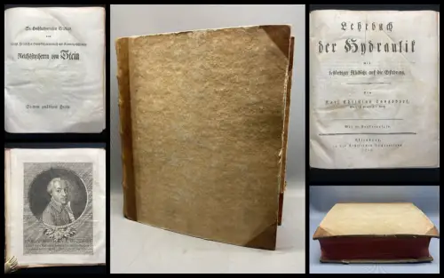 Langsdorf Lehrbuch der Hydraulik mit bestandiger Rucksicht[...]2 Teile in 1 Bd.