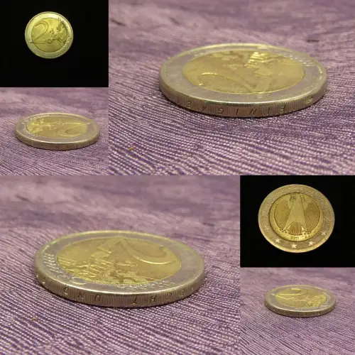 2 Euro Münze Deutschland A 2011 Spiegelei Pille ca. 1mm verschoben Fehlpr. 2011
