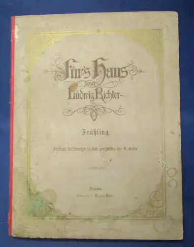 Fürs Haus von Ludwig Richter Frühling 15 Zeichnungen um 1866 Holzschnitte js