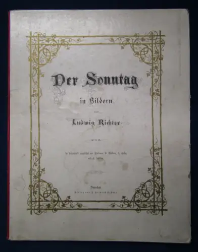 Der Sonntag in Bildern von Ludwig Richter ohne Jahr Kunst Zeichnungen js