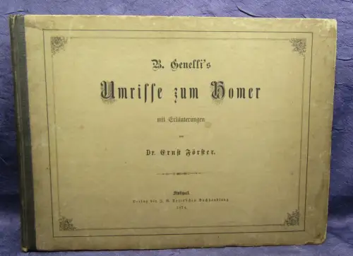 Genelli Umrisse zum Homer 1874 erschienen mit Titel der EA von 1844 Götter js