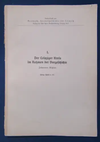 Richter I Der Leipziger Kreis im Rahmen der Vorgeschichte 1927 Sachsen js