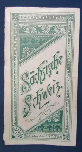 Leporello Sächsische Schweiz um 1890 96 cm Länge fachmännisch hinterlegt js