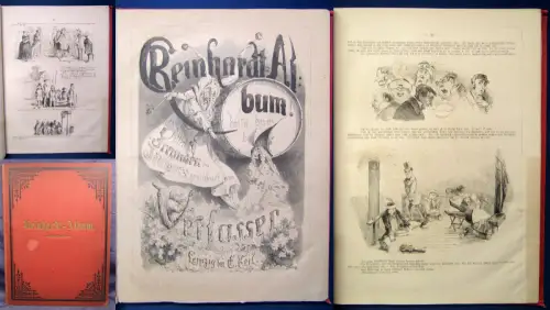 Reinhardt Album 1872 Allen Freunden des Humors gewidmet vom Verfasser js