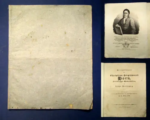 Mittheilungen über Christian Siegismund Horn, Freibergs Wohlthäter 1836 js