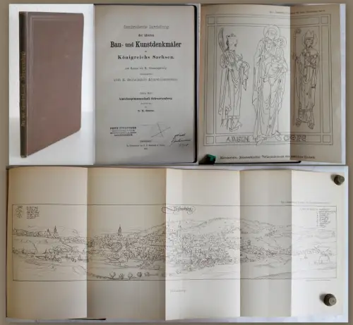 Steche -Bau- und Kunstdenkmäler Königreich Sachsen 1896 - 8. Heft Schwarzberg xz