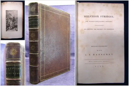 Melchior Striegel Ein heroischepisches Gedicht für Freunde 1799 Belletristik sf