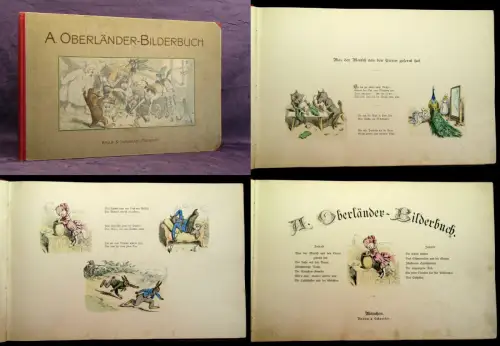 A. Oberländer- Bilderbuch ca. 1900 Mit 113 farb. Abbildungen Braun u.Schneider j