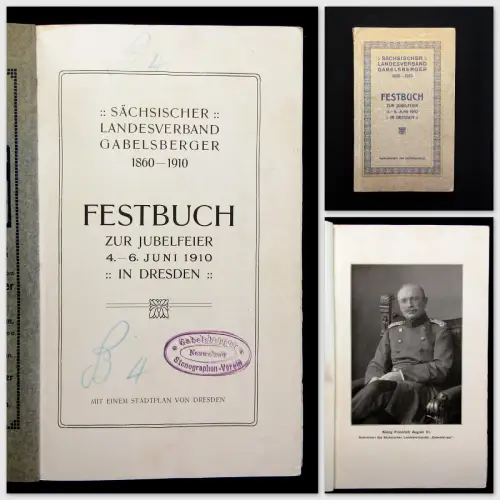 Sächsischer Landesverband Festbuch zur Jubelfeier 4.-6. Juni 1910 Gesellschaft m