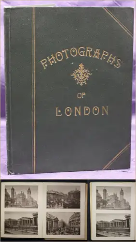 Leporello von London um 1930 Ansichten Architektur Landschaft England sf
