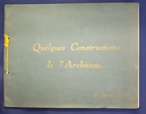 Hennequin Quelques Constructions um 1920 Architektur Geschichte Handwerk sf