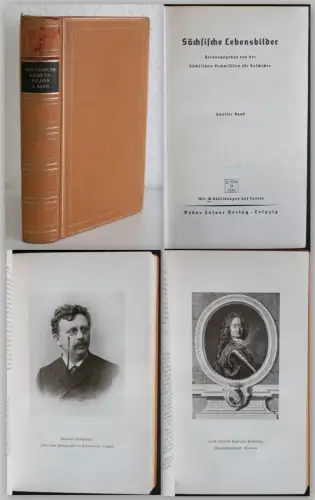 Kötzschke uW Sächsische Lebensbilder 2. Bd 1938 Geschichte Biografien Sachsen xz