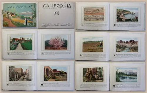 Fred Harvey California and the Grand Canyon of Arizona 1919 Landeskunde USA xz