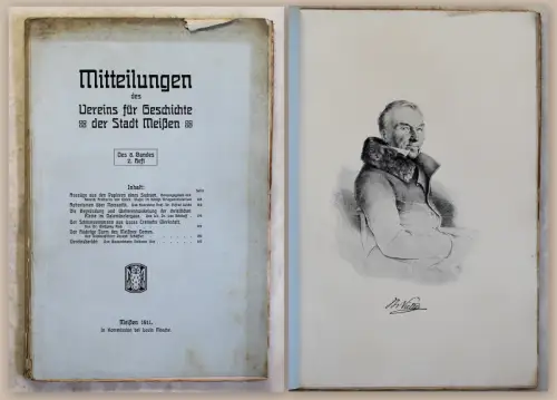 Mitteilungen Verein für Geschichte Meißen 8.Bd 1911 Kirche Ortskunde Sachsen xz