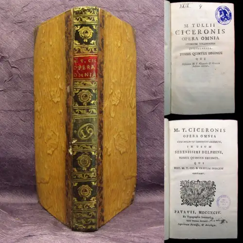 Ciceronis Opera Omnia 1794 15. Bd. apart Latein Delphine Naturwissenschaften mb